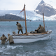 Shackleton Epic crew bringing Alexandra Shackleton onshore at South Georgia. Image Jo Stewart